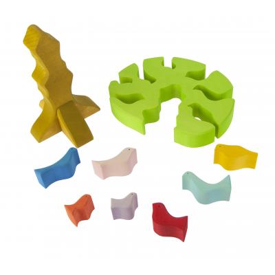 Конструктор Nic дерев'яні дерева з птахами світле (NIC523097) - зображення 4