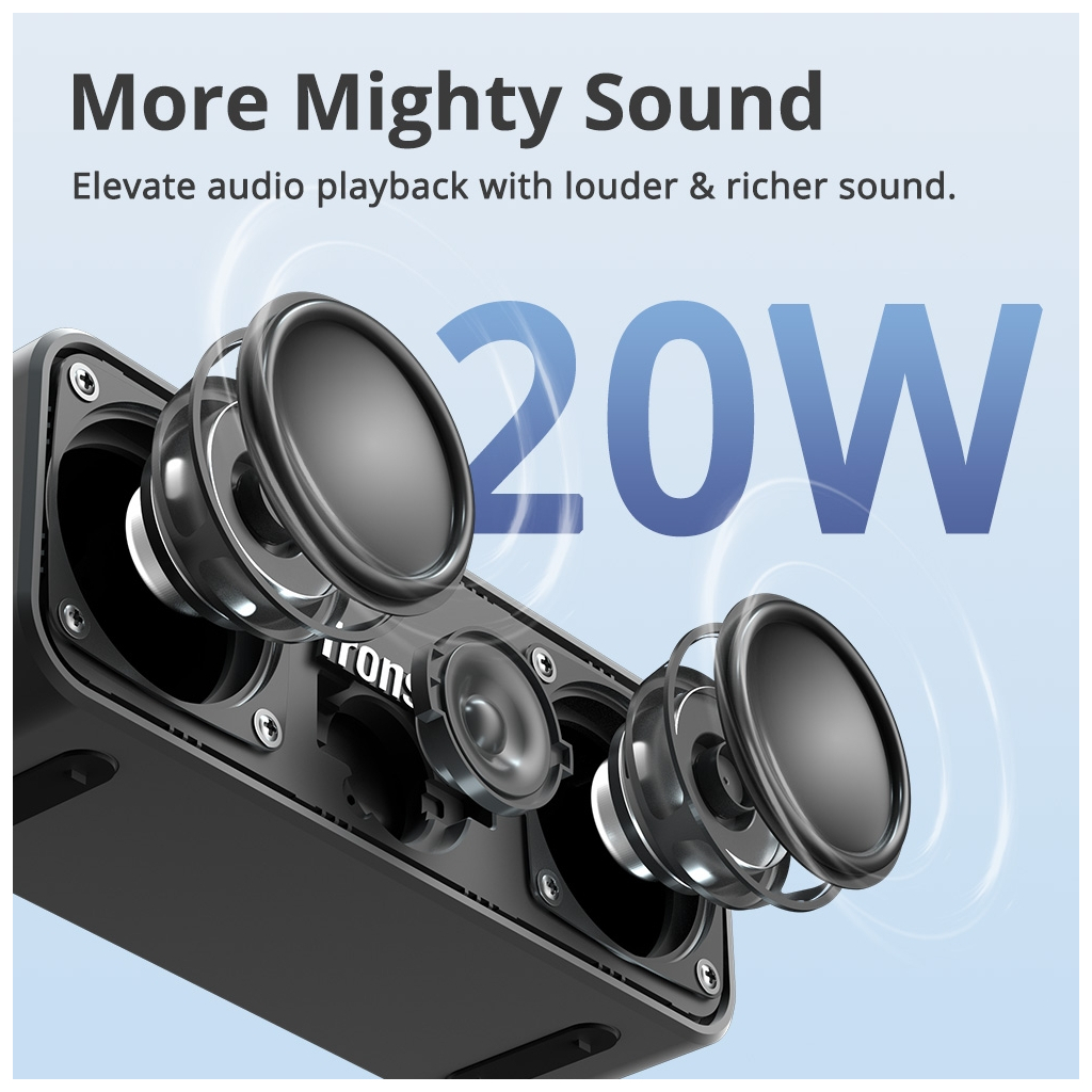 Акустична система Tronsmart T2 Plus Upgraded Black (1019754) - зображення 4