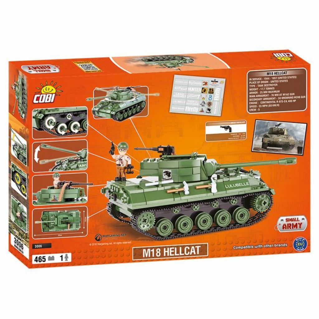Конструктор Cobi World Of Tanks САУ М18 Хеллкет, 465 деталей (COBI-3006) (5902251030063) - зображення 6
