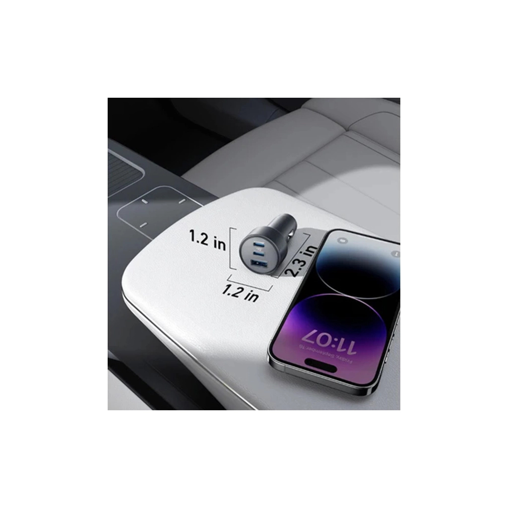 Зарядний пристрій Anker 325 PowerDrive USB-C PD67W + USB-A 22.5W Black (A2731HA1) - зображення 4