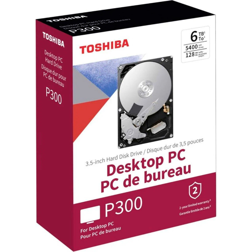 Жорсткий диск 3.5" 6TB Toshiba (HDWD260EZSTA) - зображення 3