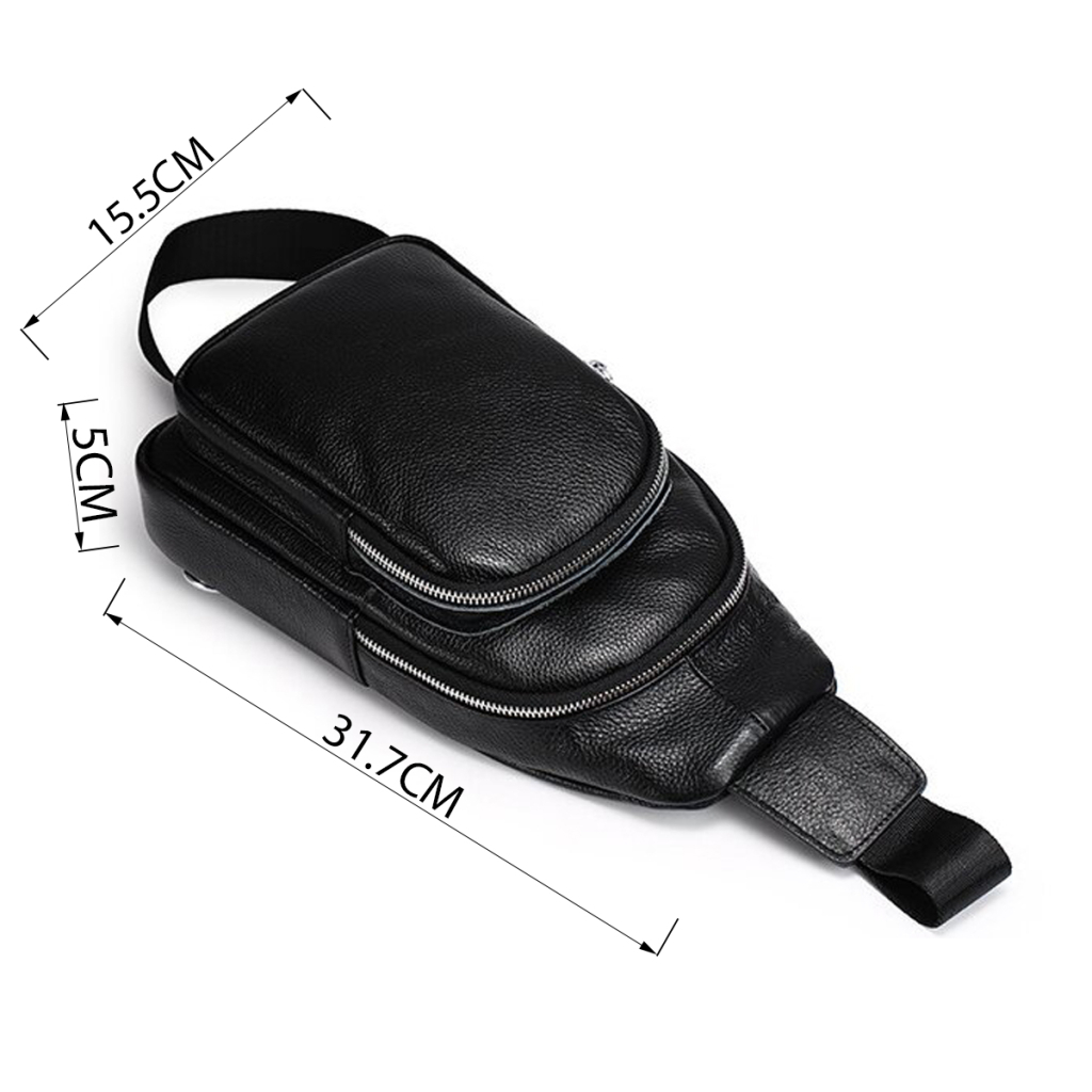 Сумка Vintage З зернистої шкіри через плече Чорна (20242) - зображення 3