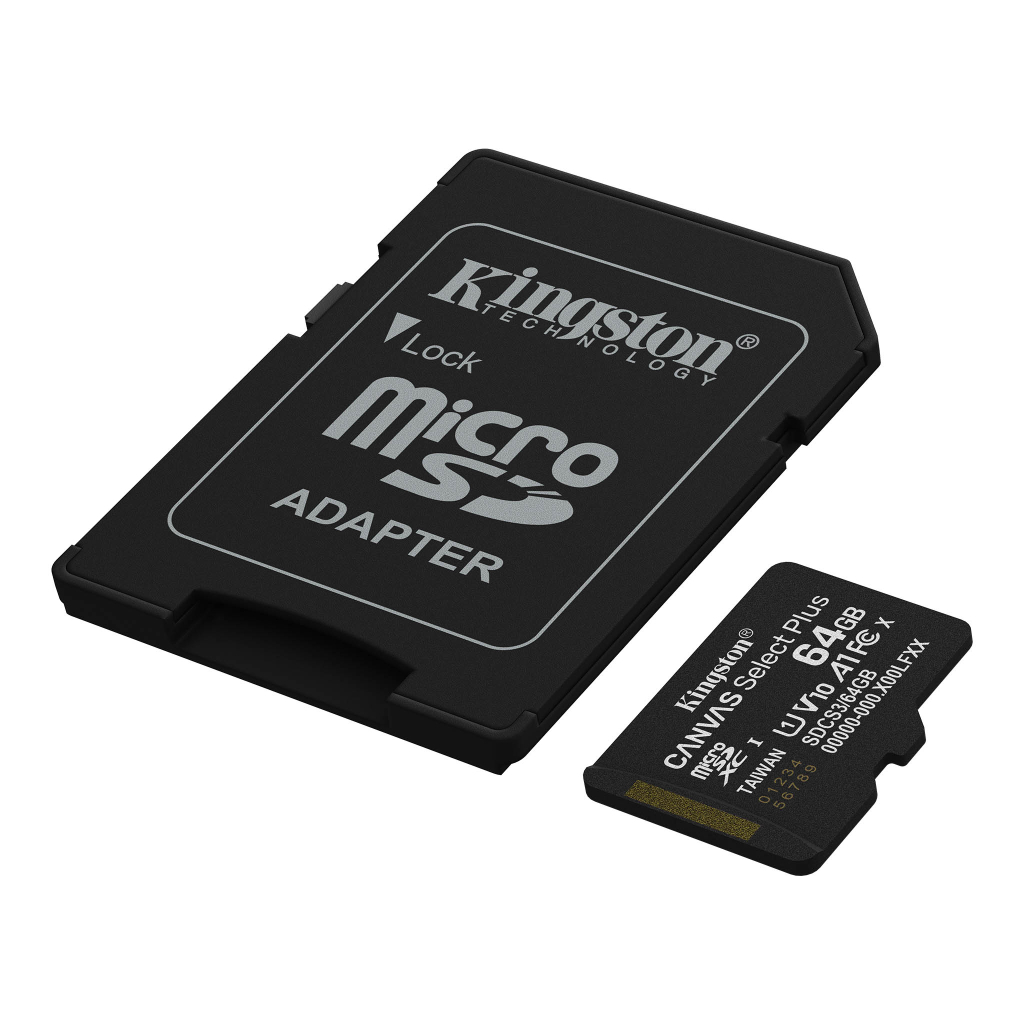 Карта пам'яті Kingston 64GB microSDXC class 10 UHS-I V10 A1 Canvas Select Plus (SDCS3/64GB) - зображення 2