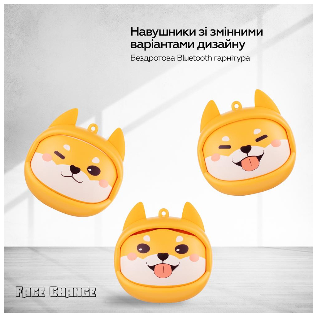 Навушники XoKo G05-face changing TWS Yellow (G05-YEL) - зображення 8