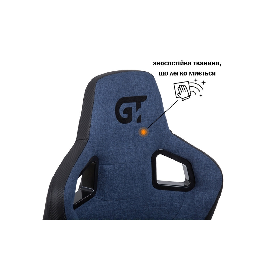 Крісло ігрове GT Racer X-8005 Dark Blue/Black - зображення 5