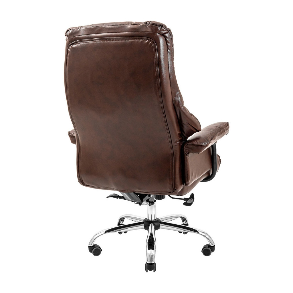 Офісне крісло Richman Конгрес Хром M-2 Широкий (Anyfix Wide) Шкіра Люкс Коричнева (ADD0001832) - зображення 4
