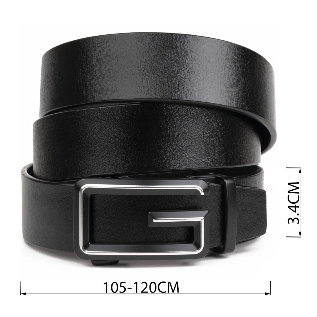 Ремінь Vintage Чоловічий силует літери G Чорний (20287) - зображення 4