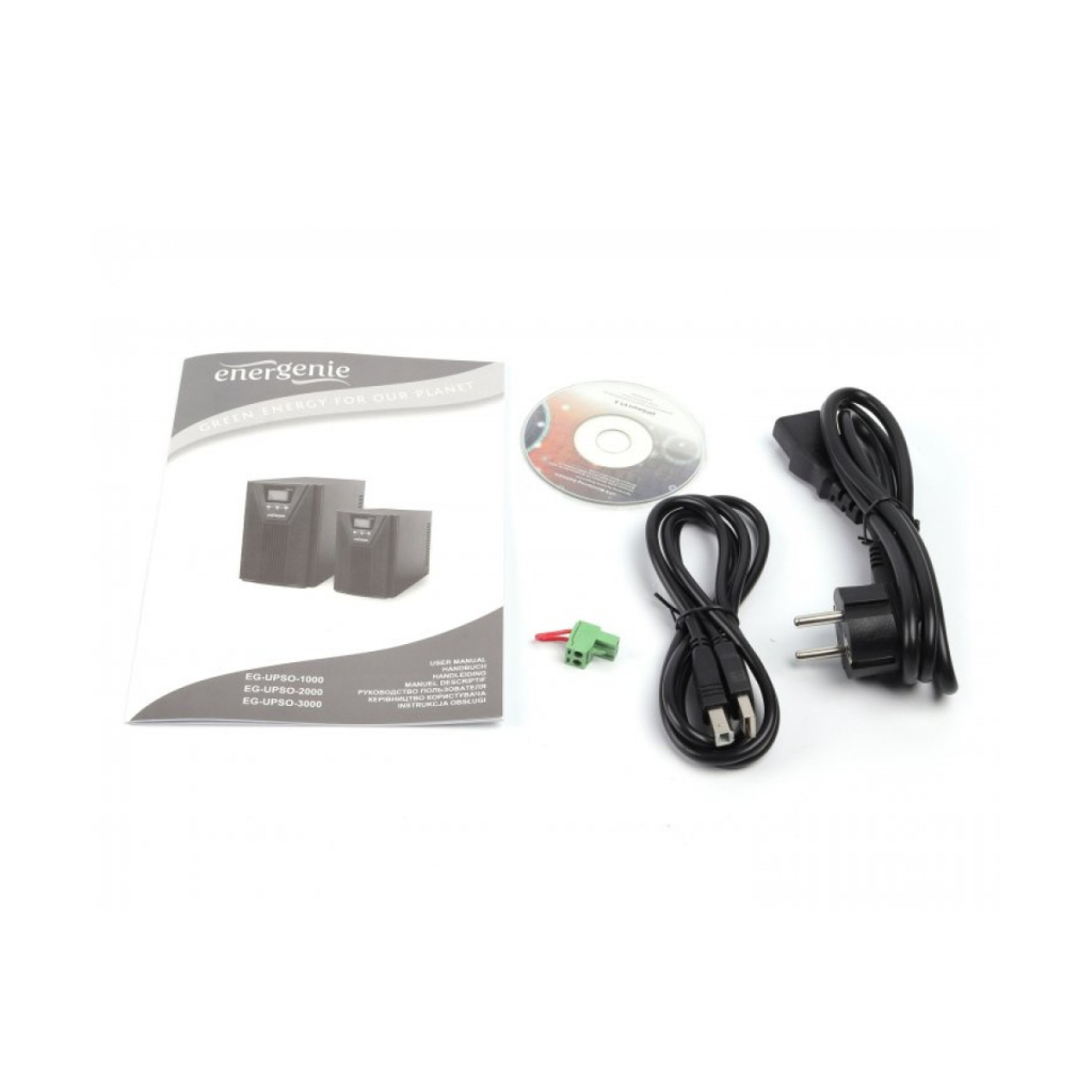 Пристрій безперебійного живлення EnerGenie EG-UPSO-3000 3000VA 2700W (EG-UPSO-3000) - зображення 3