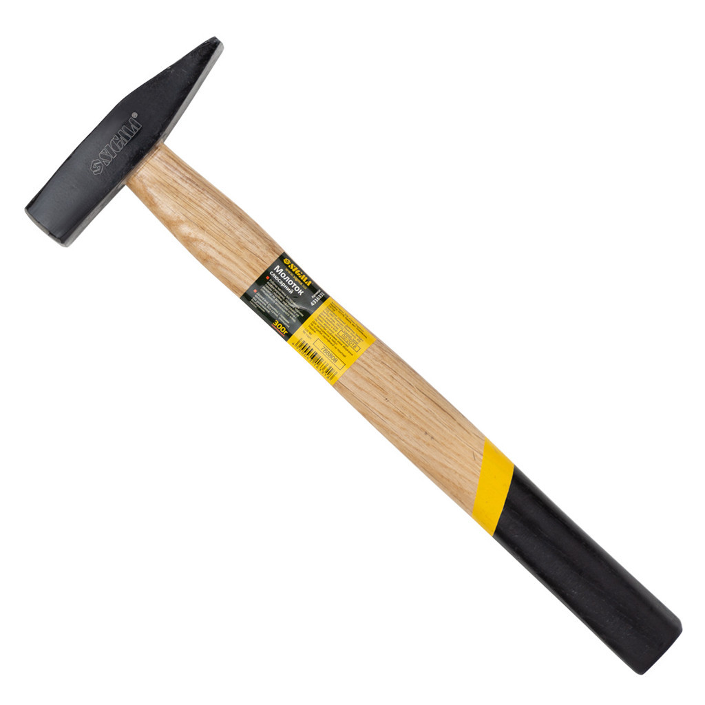 Молоток Sigma 300г слюсарний дерев'яна ручка (дуб) (4316331) - зображення 1