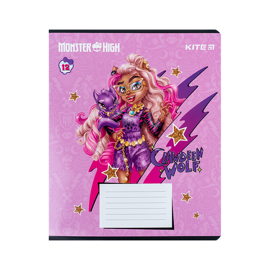 Зошит Kite Monster High 12 аркушів, лінія (MH24-234) - зображення 12