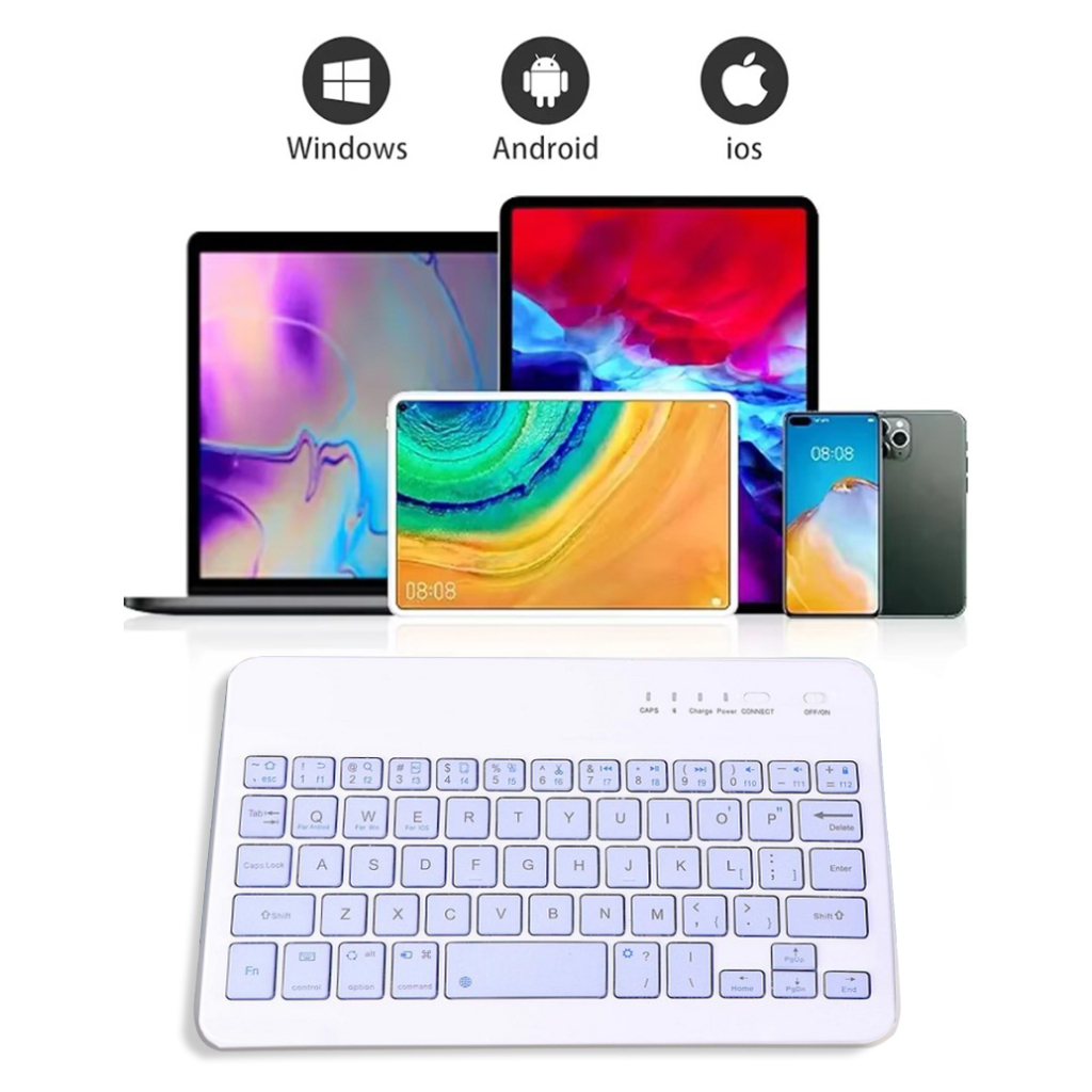 Клавіатура BeCover Bluetooth UA Purple (713409) - зображення 5