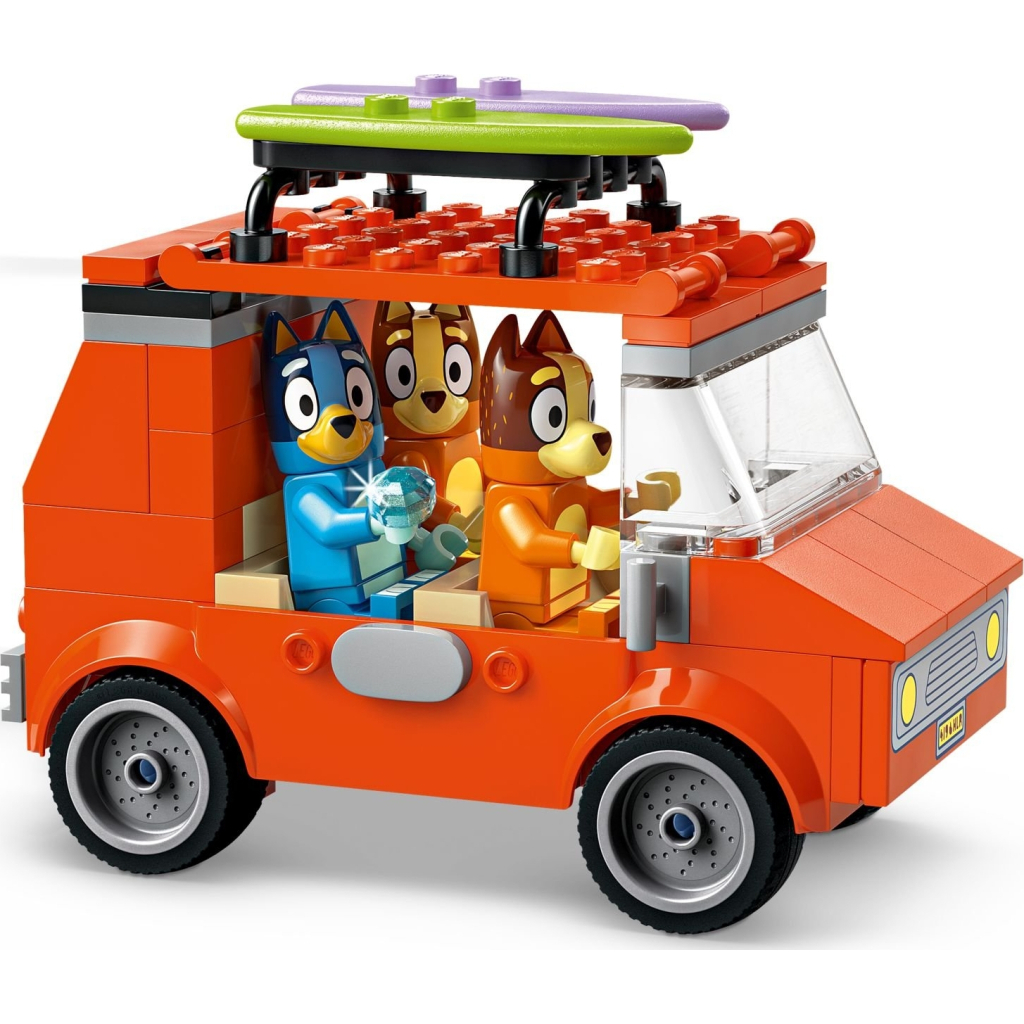 Конструктор LEGO Bluey Пляж і сімейна поїздка на автомобілі Блуї (11202) - зображення 3