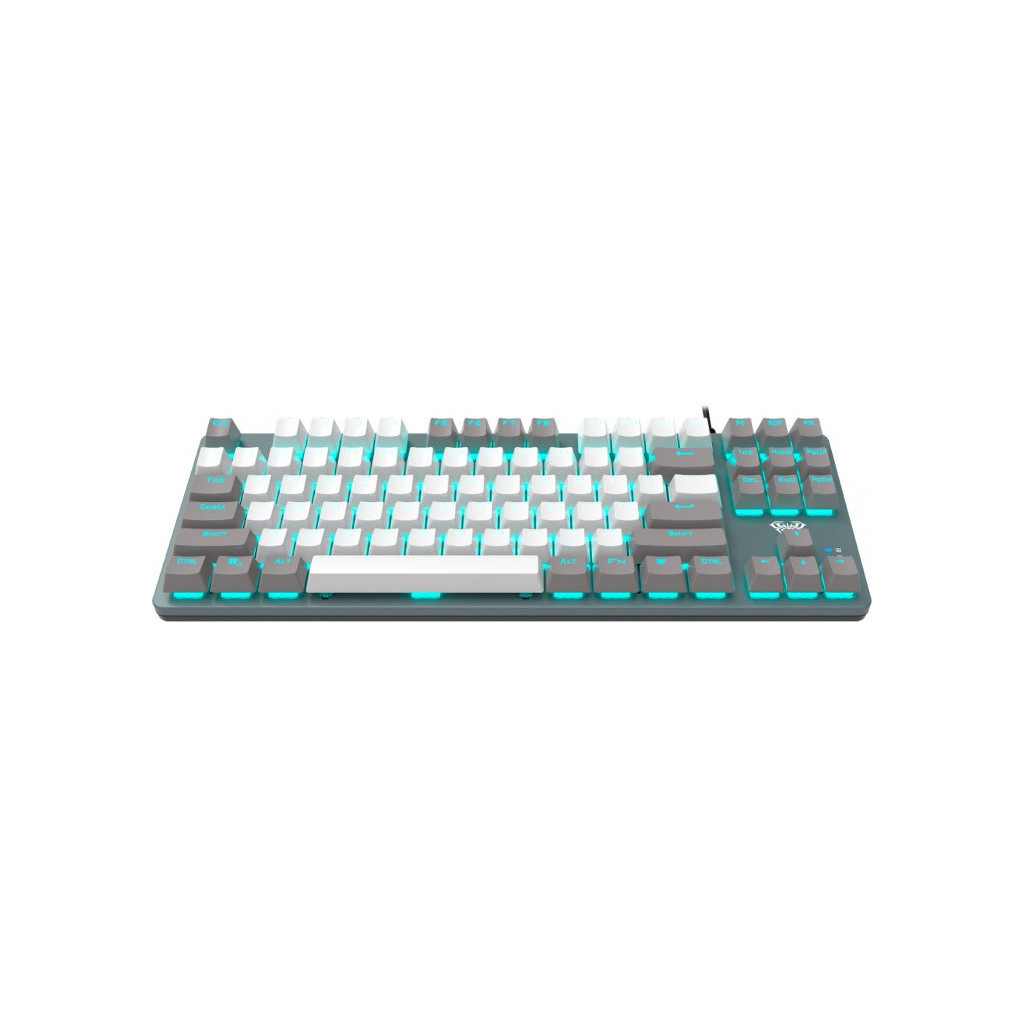 Клавіатура Aula F3287 Keycap KRGD Blue USB UA Grey/White (6948391240954) - зображення 5