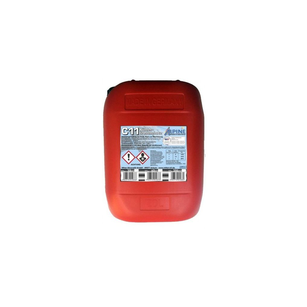 Антифриз Alpine концентрат C11 Кuhlerfrostschutz зелений 20л (1145G-20) - зображення 1
