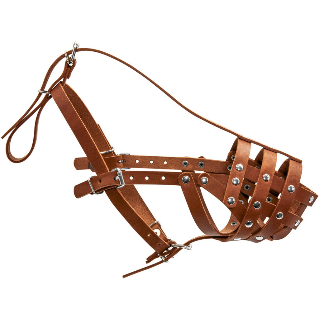 Намордник для собак Collar твердий (доберман, вівчарка мал, далматин, сетер мал) коричневий (05976) - зображення 1