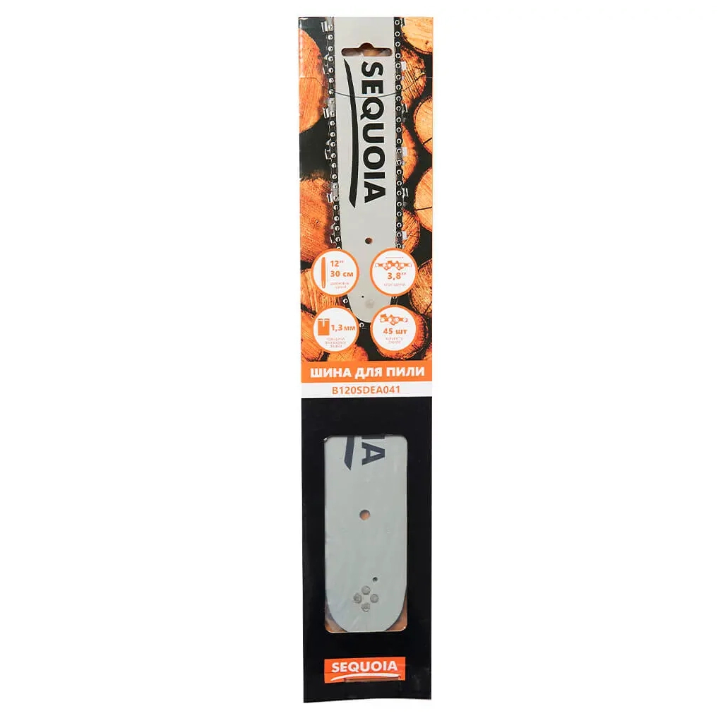 Шина для ланцюгової пили SEQUOIA 3/8", 1.3 мм, 12"/30 см (B120SDEA041) - зображення 6