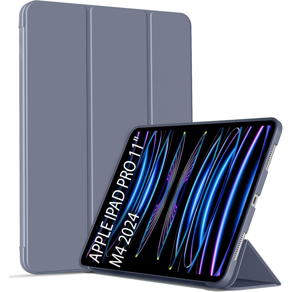 Чохол до планшета BeCover Tri Fold Soft TPU Silicone Apple iPad Pro 11" M4 2024 Purple (711749) - зображення 1