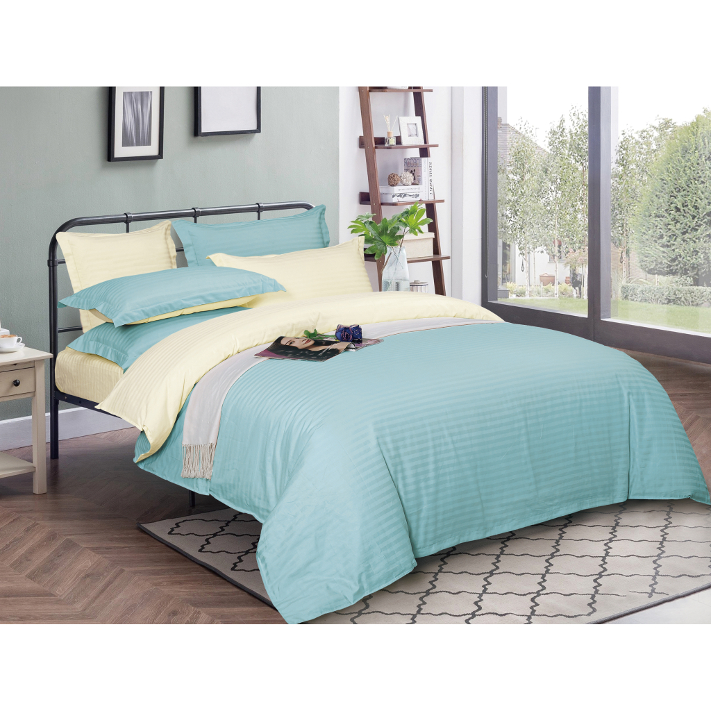 Постільна білизна MirSon Satin Stripe 30-0013+ 30-0002Sensuous160х220 Сімейний (2200005259320) - зображення 1