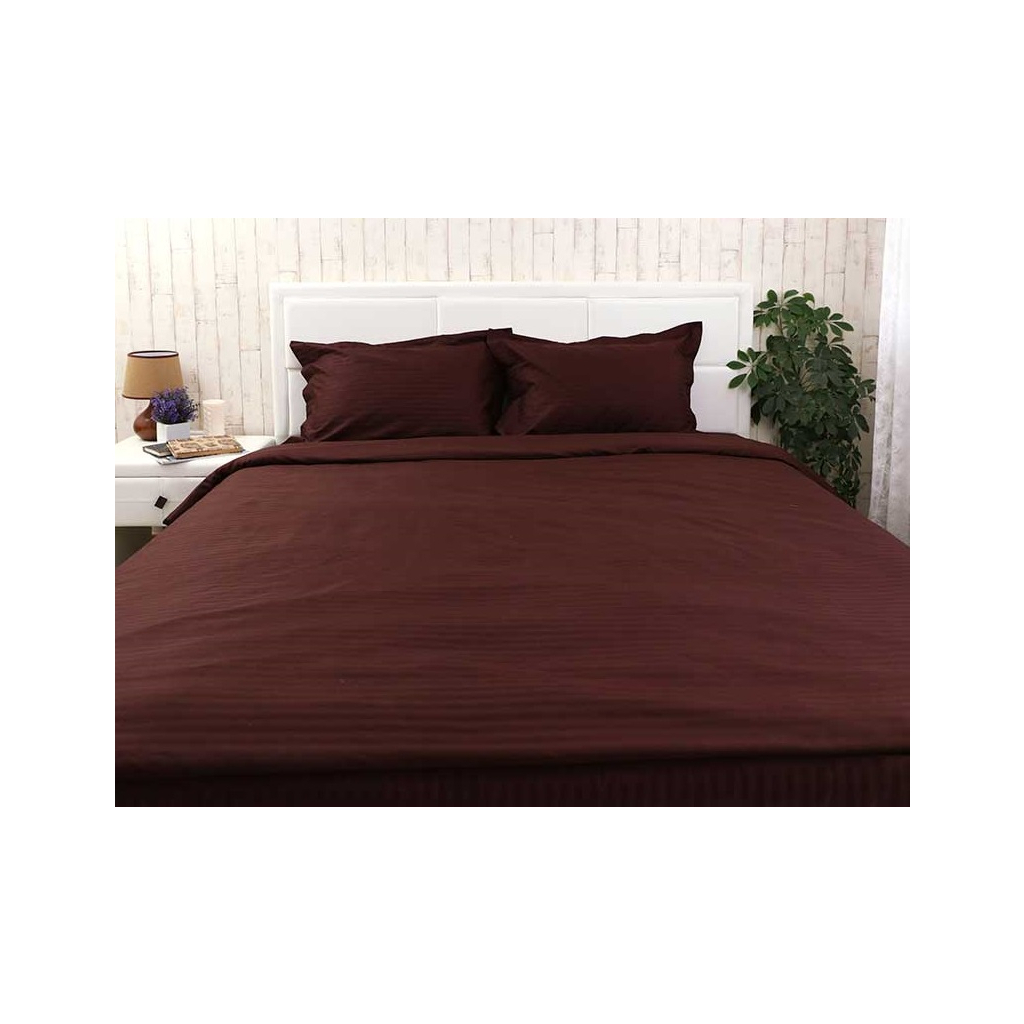 Постільна білизна Руно Сатин-страйп сімейна (6.50ДУ_Венге) - зображення 3
