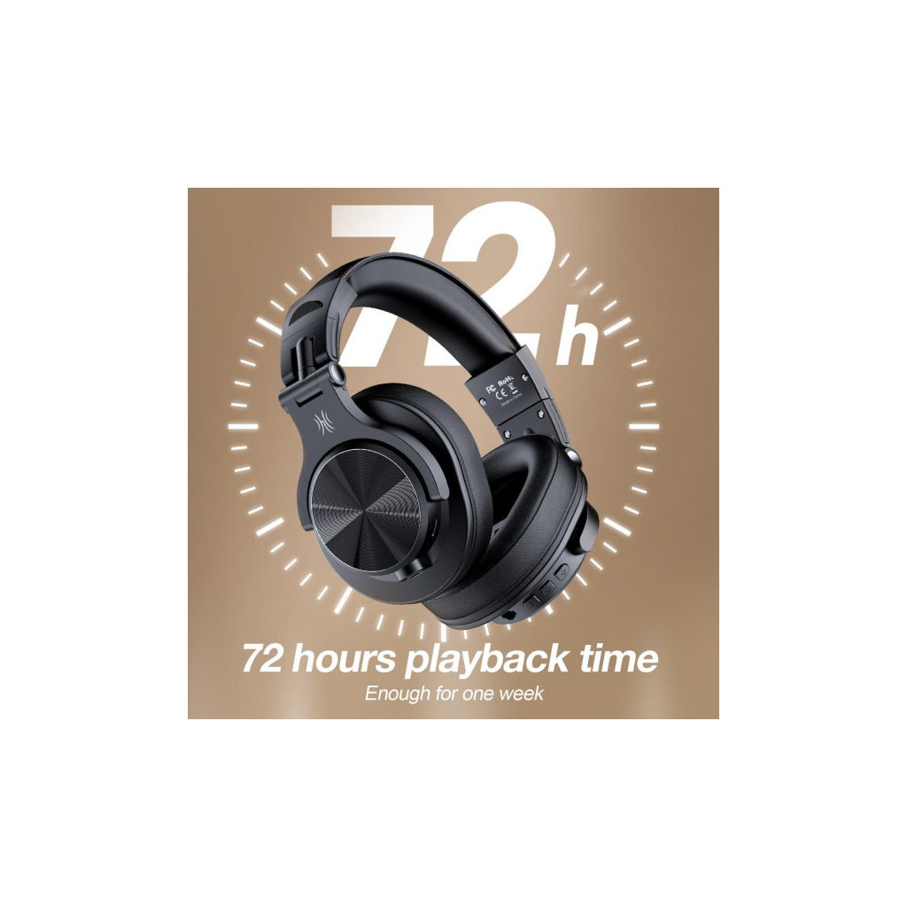 Навушники OneOdio Fusion A70 Bluetooth+3,5мм/6,35мм Black (A70 Black) - зображення 5