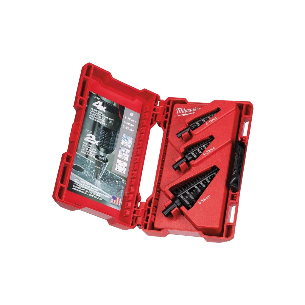 Набір свердл Milwaukee ступінчастих 3шт (48899399) - зображення 1