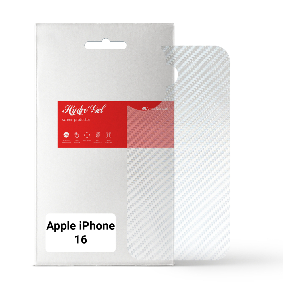 Плівка захисна Armorstandart for Back Panel Apple iPhone 16 Carbone Transparent (ARM79603) - зображення 1