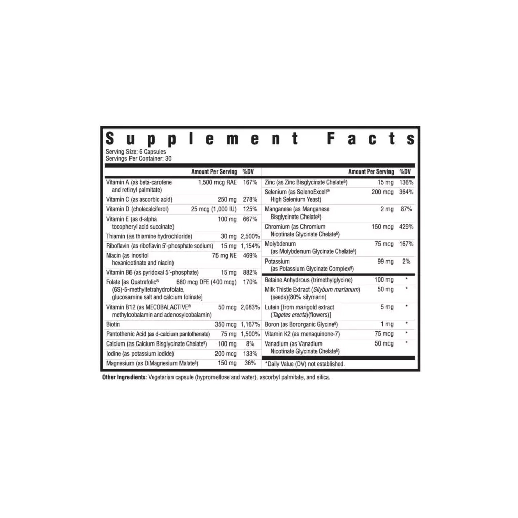 Вітамінно-мінеральний комплекс Seeking Health Мультивітаміни для дітей, без заліза та міді, 180 вегетаріанських капсул (SKH52055) (SKH52055) - зображення 2