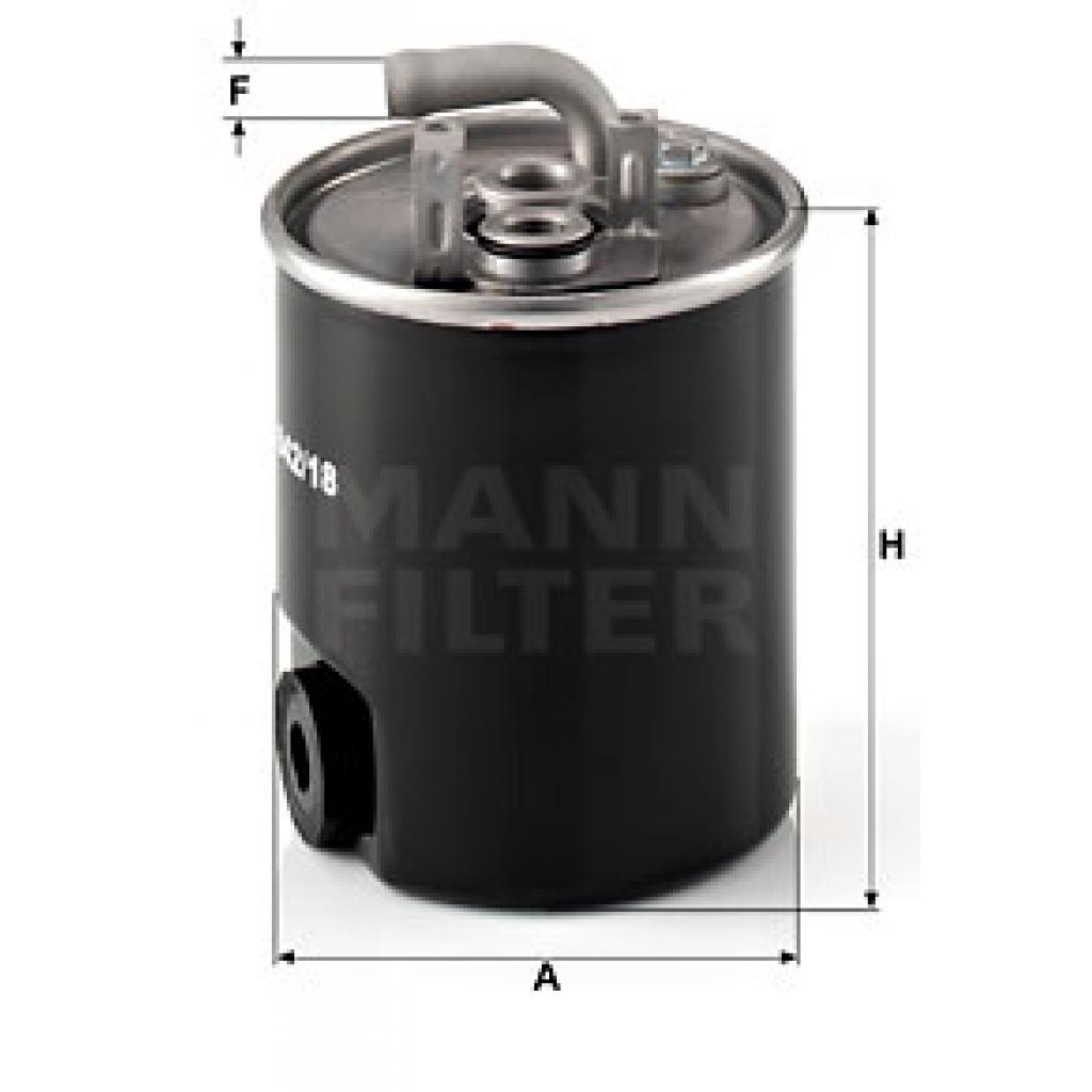 Фільтр паливний Mann WK842/18 - зображення 1