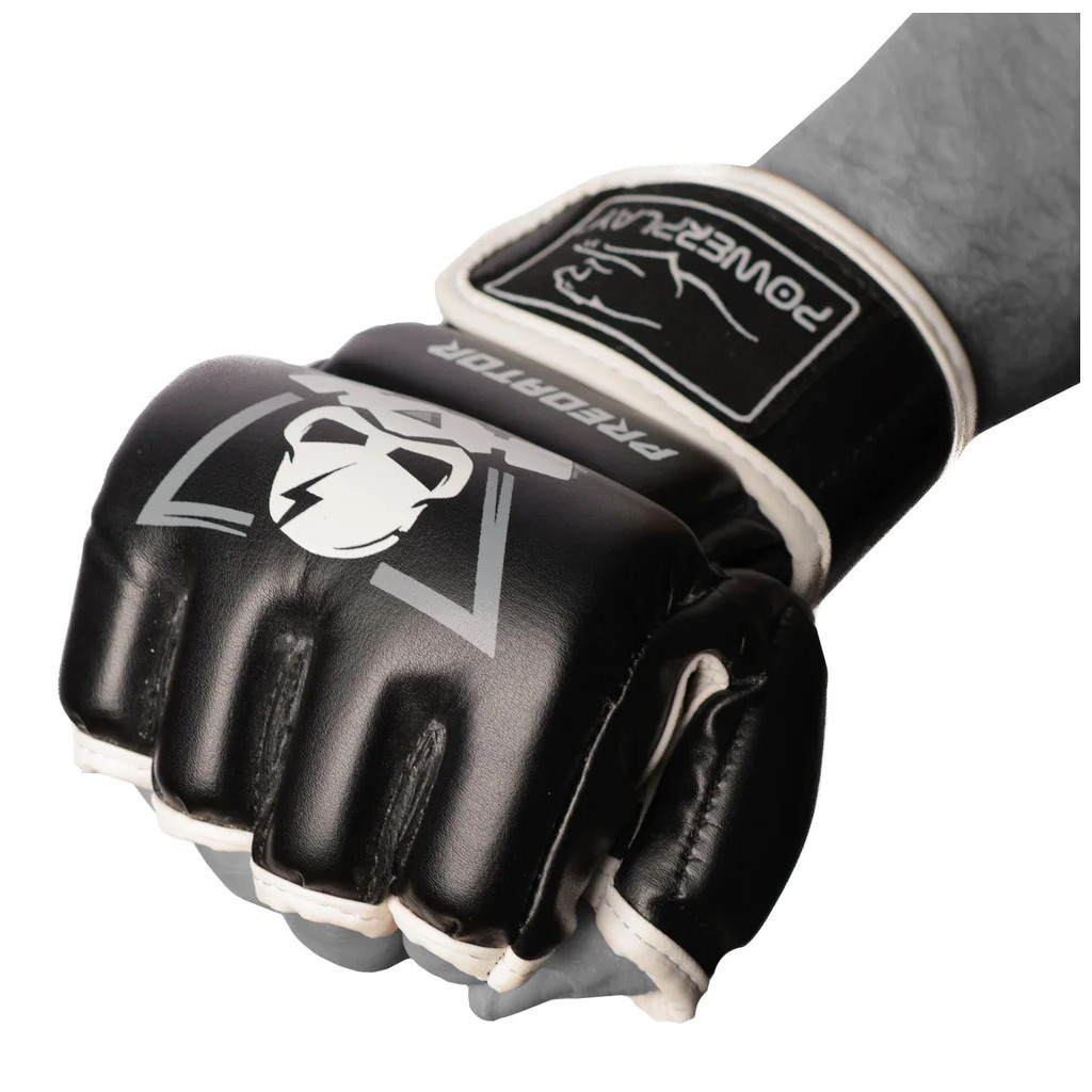 Рукавички для MMA PowerPlay 3056 А XL Black/White (PP_3056A_XL_Black) - зображення 2