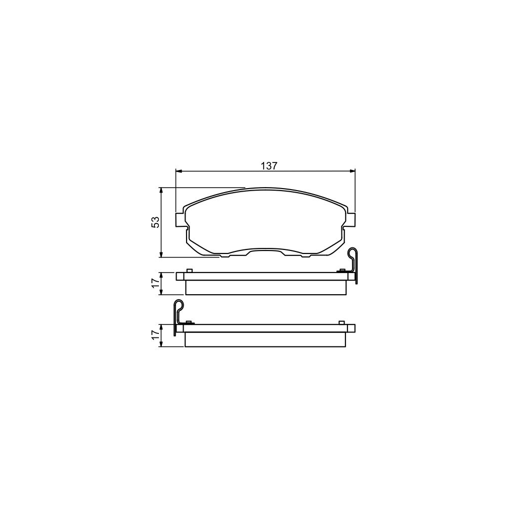 Гальмівні колодки Bosch 0 986 494 277 - зображення 4