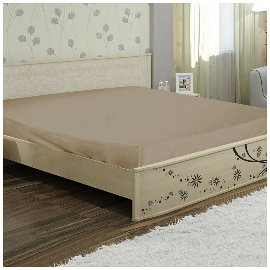 Простирадло Ярослав бязь 04 кофе з молоком 145х215 (40868) - зображення 1