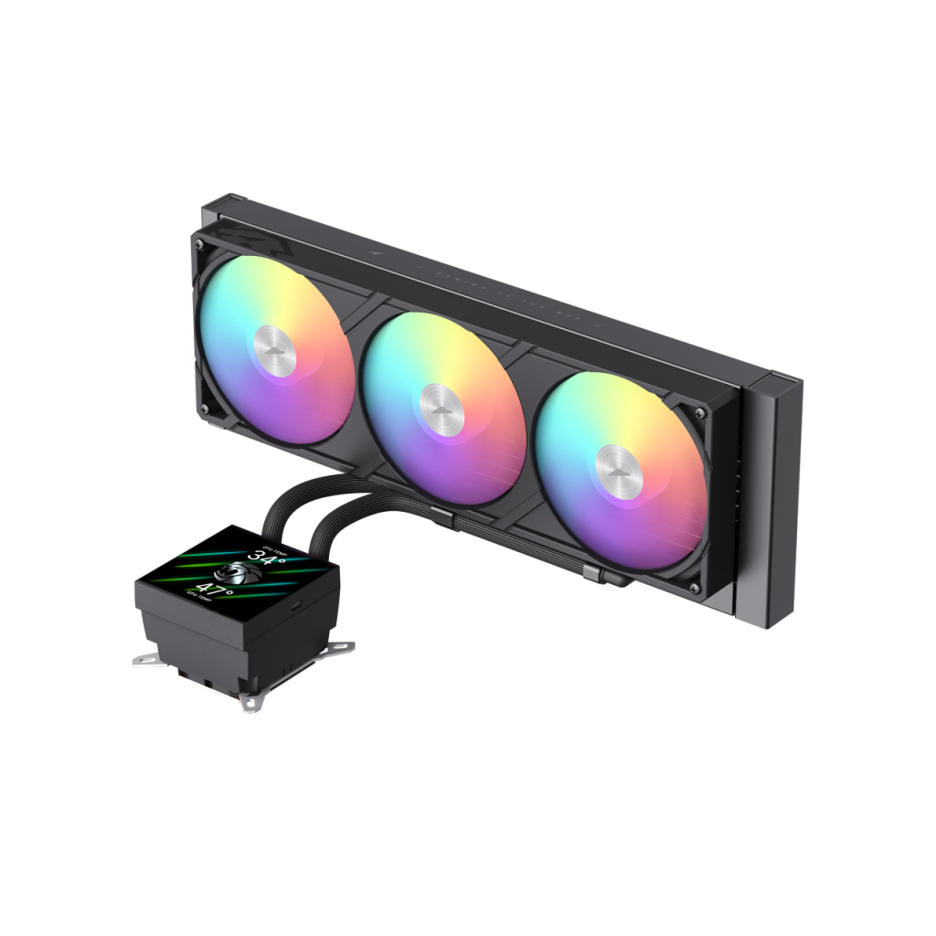 Система рідинного охолодження Gamemax GLACIER 360 LCD BK - зображення 3