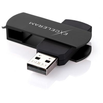 USB флеш накопичувач eXceleram 8GB P2 Series Black/Black USB 2.0 (EXP2U2BB08) - зображення 2