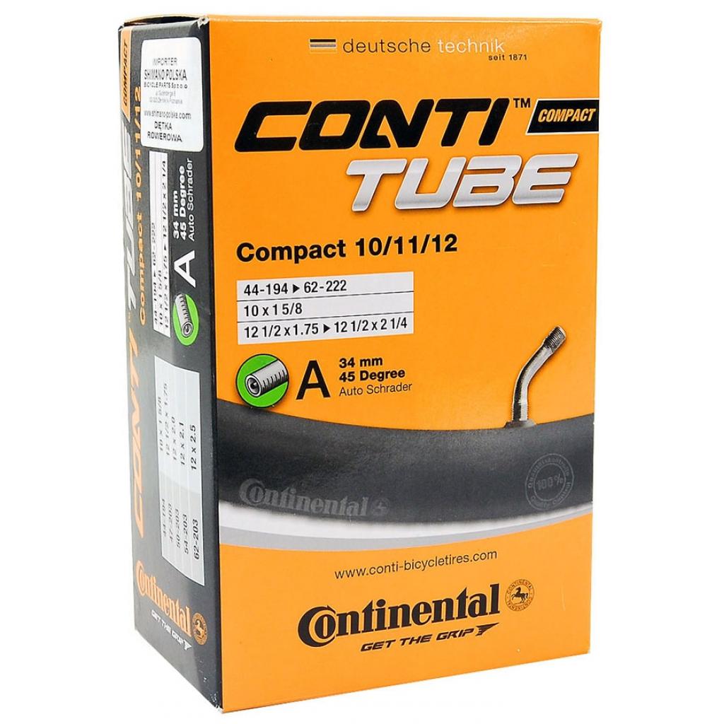 Велосипедна камера Continental Compact 10/11/12" 44-194 / 62-222 RE AV34mm (182211) - изображение 1