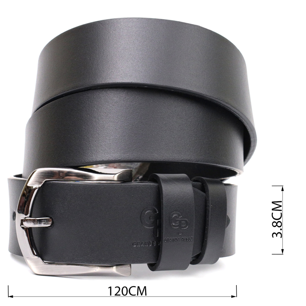 Ремінь Grande Pelle Під джинси з натуральної шкіри Чорний (11686) - зображення 3