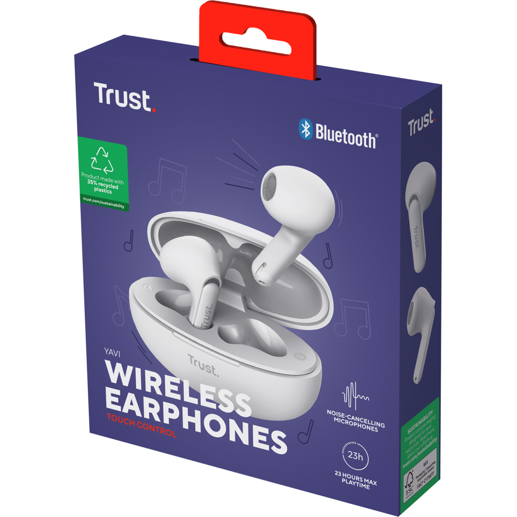Навушники Trust Yavi Earphones White (25173) - зображення 11