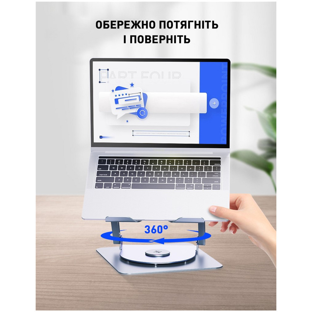 Підставка до ноутбука DYXON FIX COOLING 3 Silver (DXNLSFC3S) - зображення 5