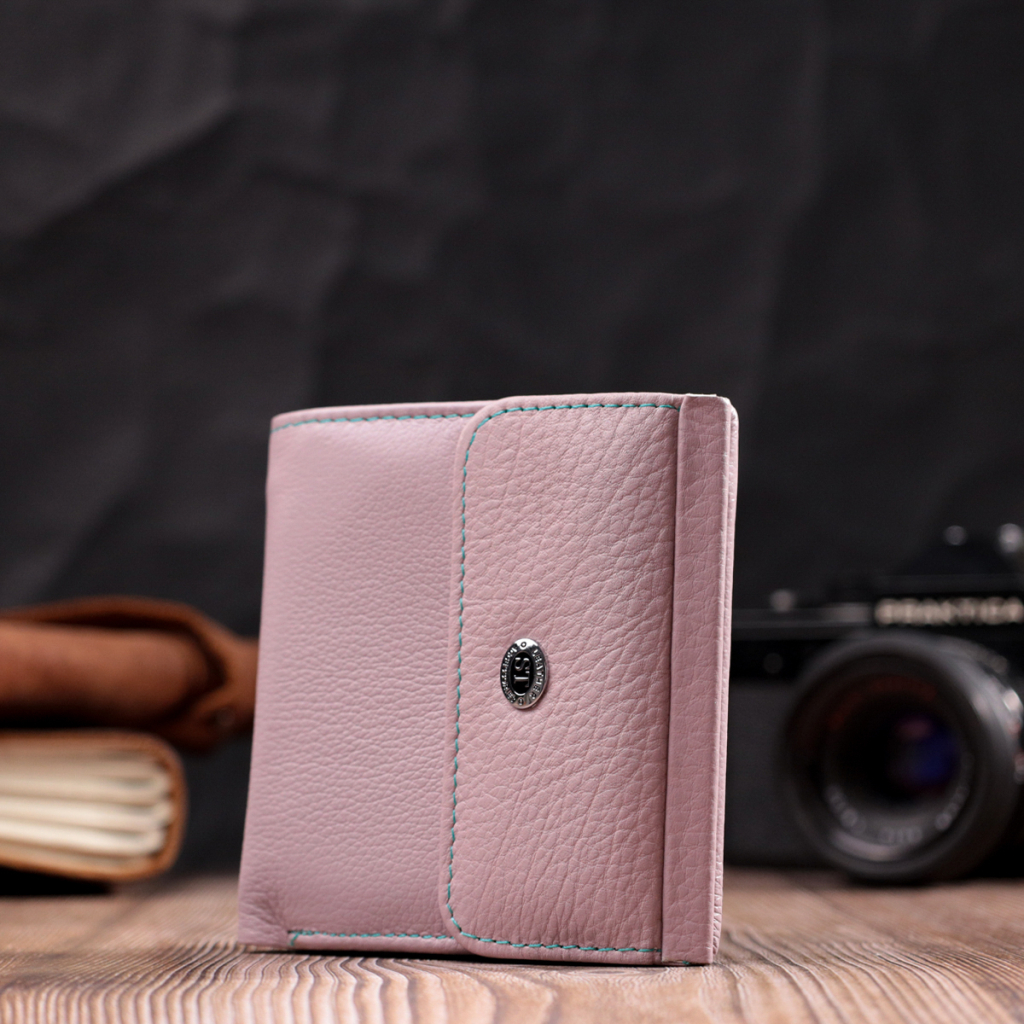 Гаманець ST Leather З натуральної шкіри Бежевий (19495) - зображення 8