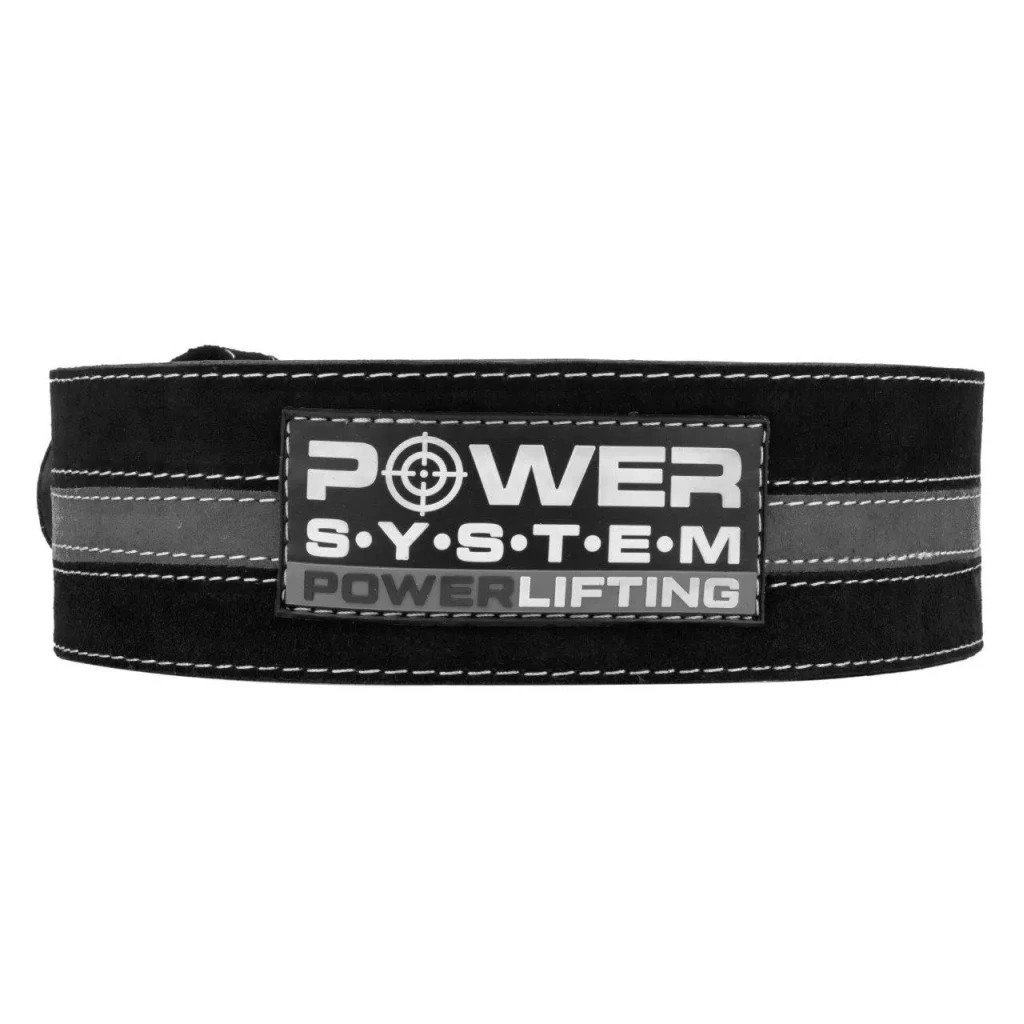 Атлетичний пояс Power System Power Lifting PS-3800 Black/Grey Line M (PS-3800_M_Black_Grey) - зображення 2
