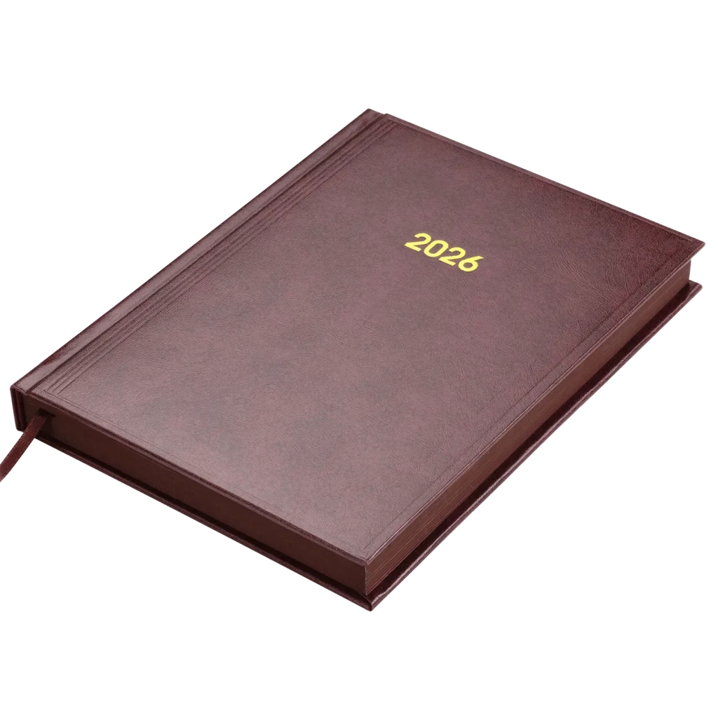 Тижневик Buromax датований 2026 BASE (Miradur) A5 бордовий (BM.2108-13) - зображення 2