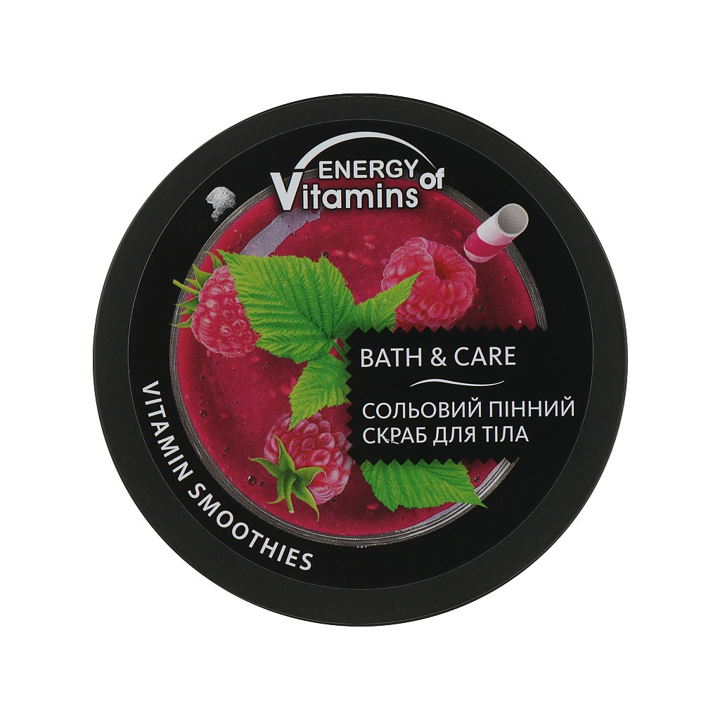 Скраб для тіла Energy of Vitamins Сольовий пінний Зволожуючий Вітамінний смузі 250 мл (4823080000854) - изображение 2