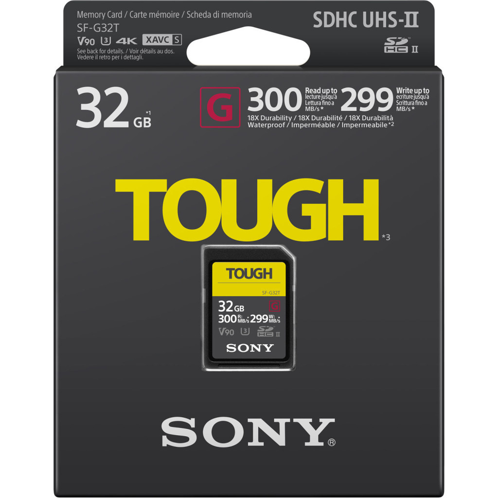 Карта пам'яті Sony 32GB SDHC class 10 UHS-II U3 V90 Tough (SF32TG) - зображення 2