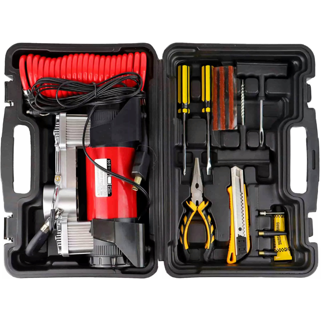 Автомобільний компресор AMiO 12V HQ ACOMP-18 (02640) - зображення 6