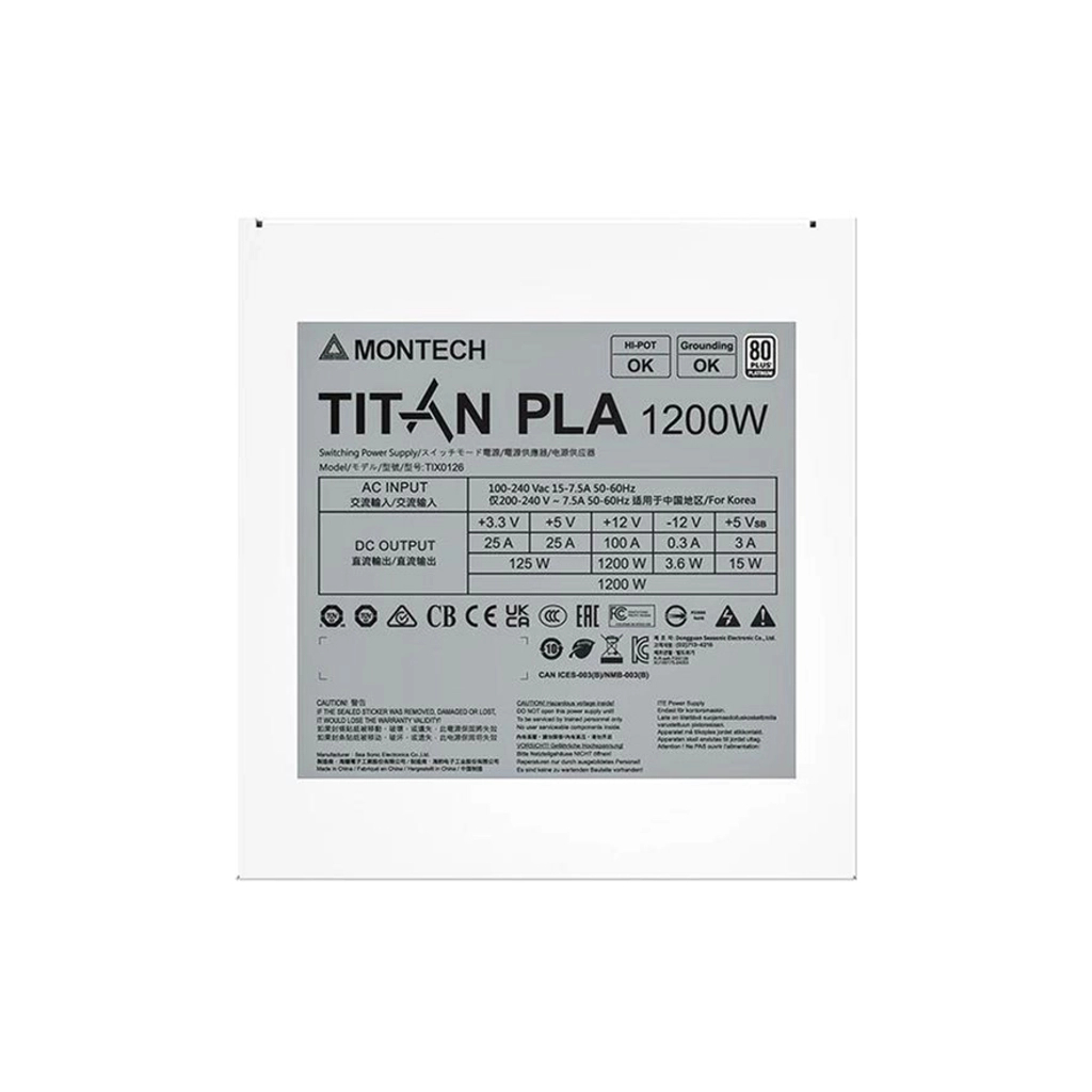 Блок живлення MONTECH 1200W (TITAN PLA 1200) - изображение 5