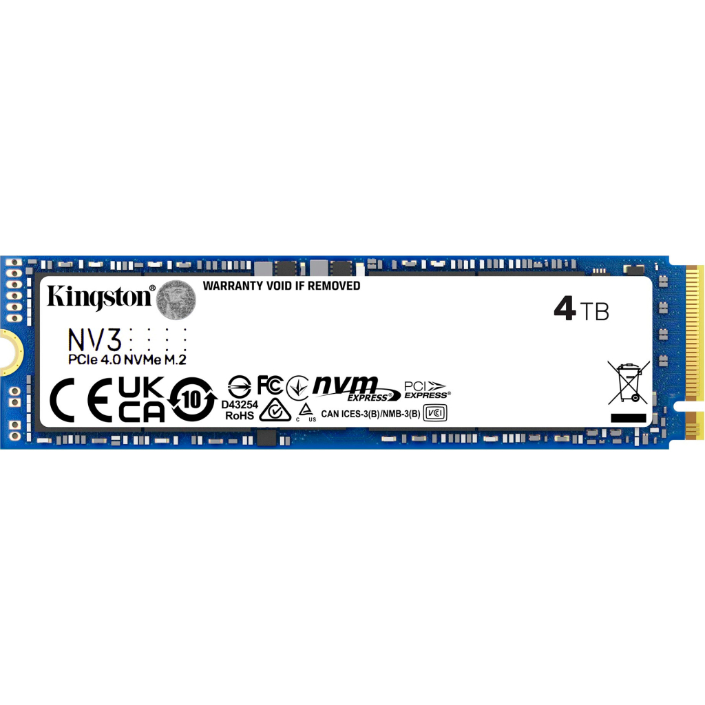 Накопичувач SSD M.2 2280 4TB Kingston (SNV3S/4000G) - зображення 1