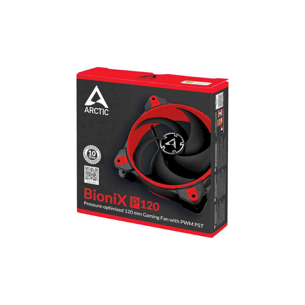 Кулер до корпусу Arctic BioniX P120 Red (ACFAN00115A) - зображення 4