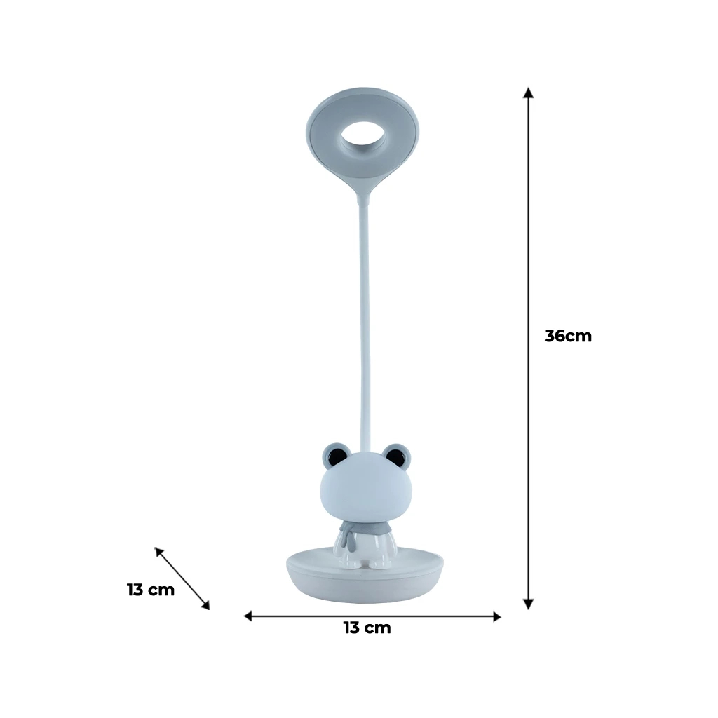 Настільна лампа Kite Froggy LED з акумулятором, біла (K24-492-3-1) - зображення 7