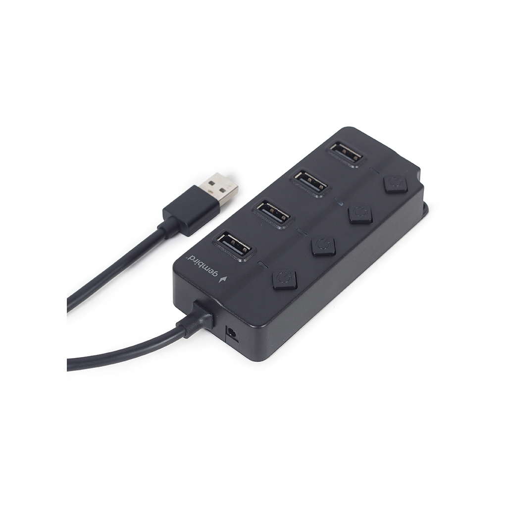 Концентратор Gembird USB 2.0 4 ports (UHB-U2P4P-01) - зображення 2