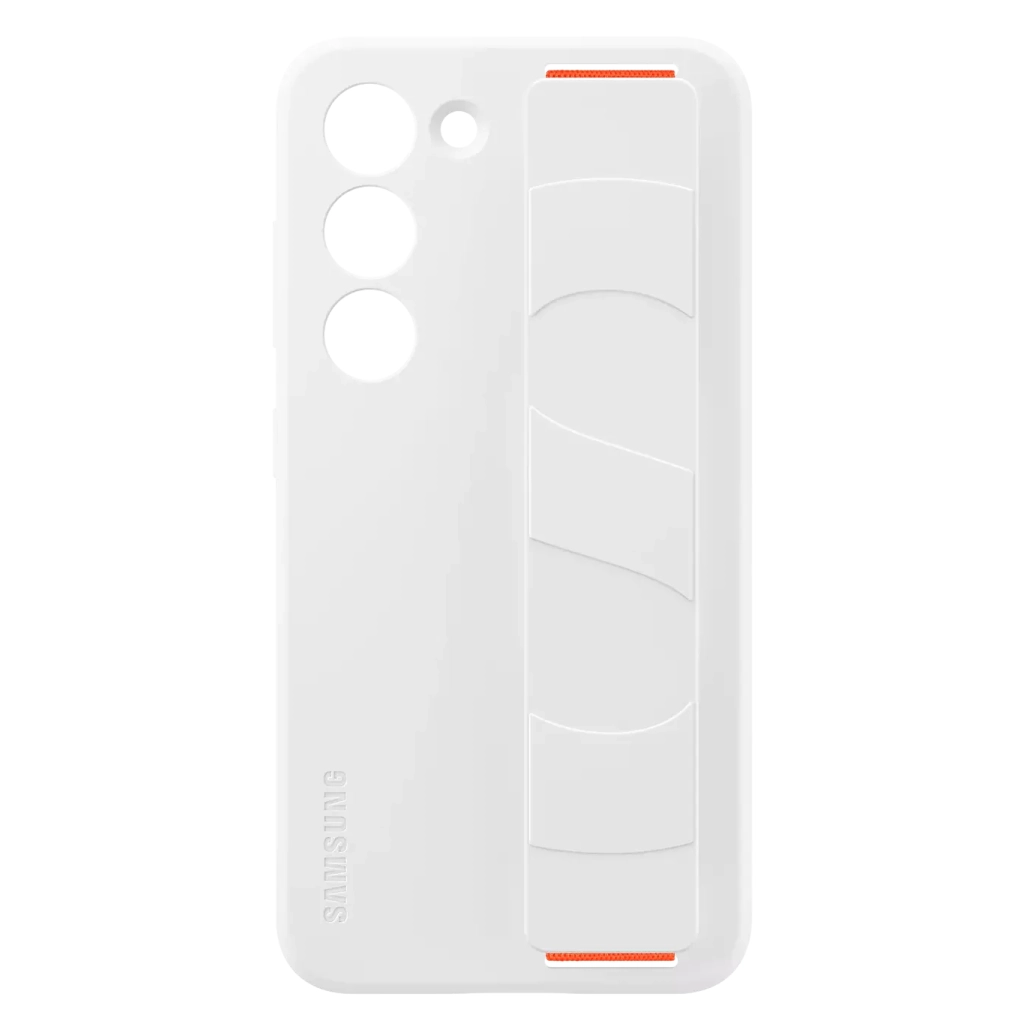 Чохол до мобільного телефона Samsung Galaxy S23 Silicone Grip Case White (EF-GS911TWEGRU) - зображення 1