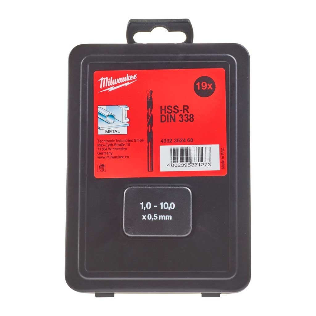 Набір свердл Milwaukee по металу DIN338 HSS-R 19шт (4932352468) - зображення 2